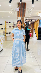 “SYARA” CROP TOP WITH SKIRT CORD